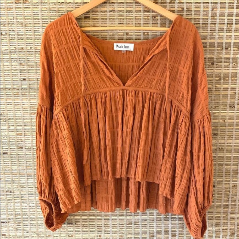 Burnt orange blouse!!